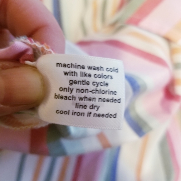 Lane Bryant stripes blouse with crossover front - Picture 7 of 7